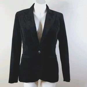Norma Kamali Black Corduroy Blazer